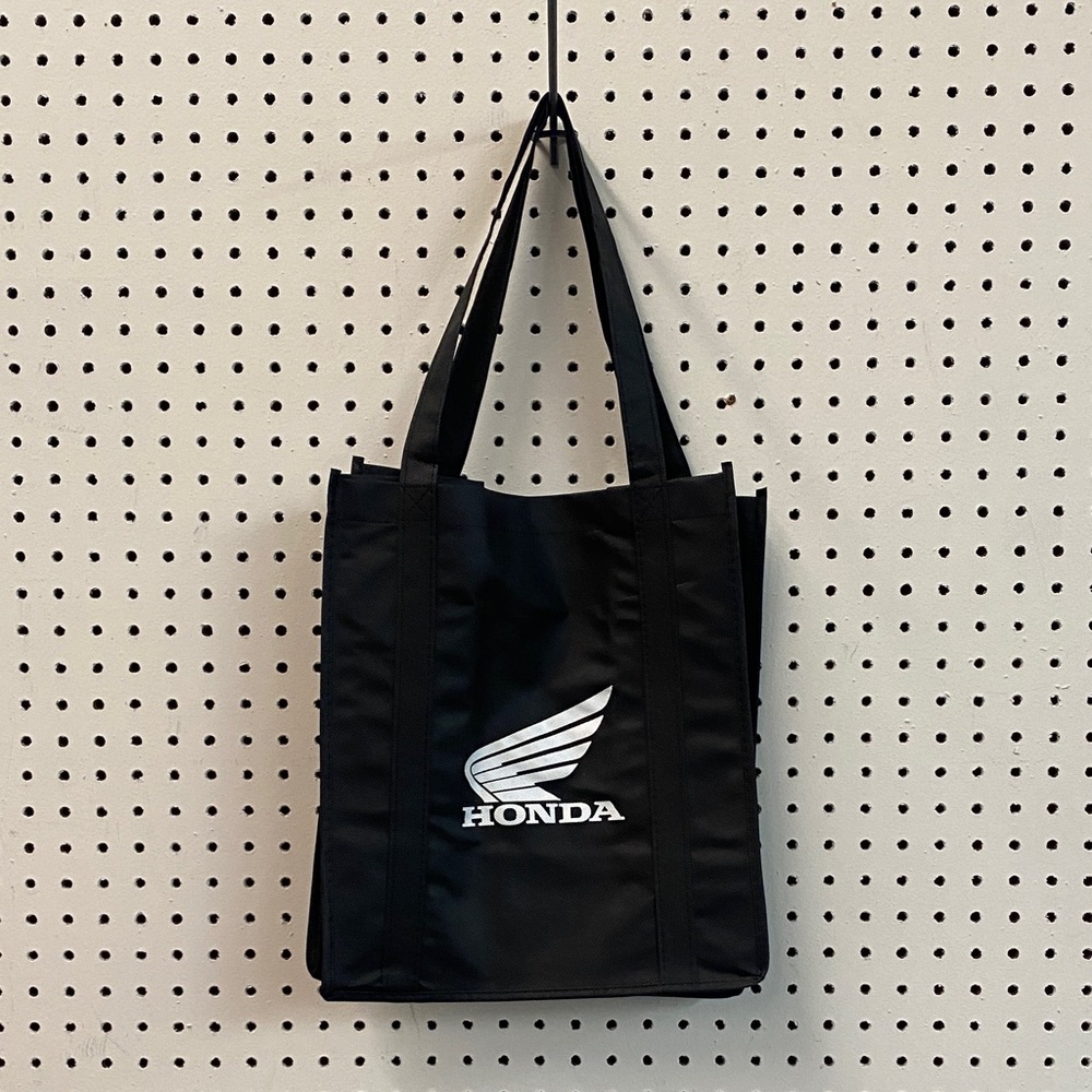 Honda Powersports Wing Black & White Recyclable Tote Bag